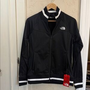 The North Face Black and White Track Jacket